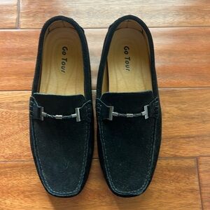 Go Tour Men's Penny Loafers Moccasin Driving Shoes Slip On Flats Boat Shoes 10.5